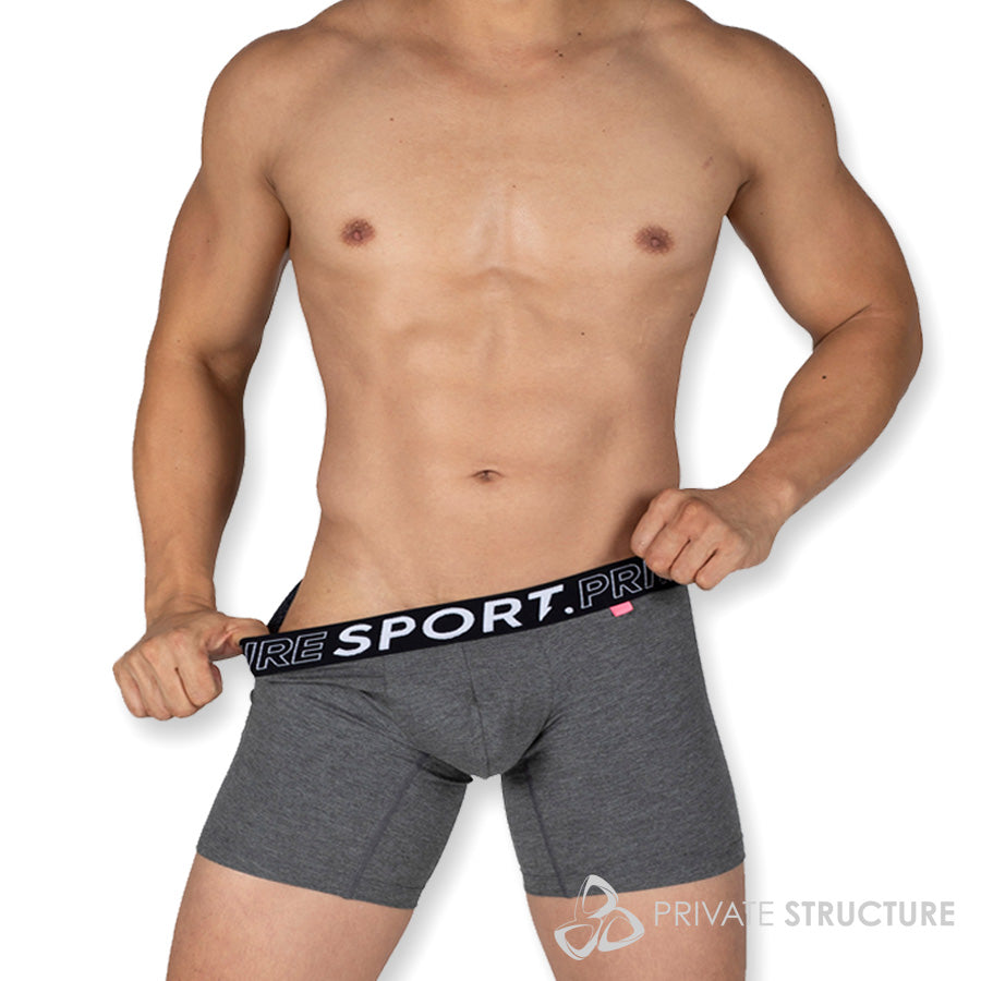 【PS Sports】ミッドウエストボクサー2枚セット ダークグレー&ブラック 希望小売価格¥5,720 - PRIVATE STRUCTURE- PRIVATE STRUCTURE( プライベートストラクチャー)日本公式サイト - ジョギングウェア