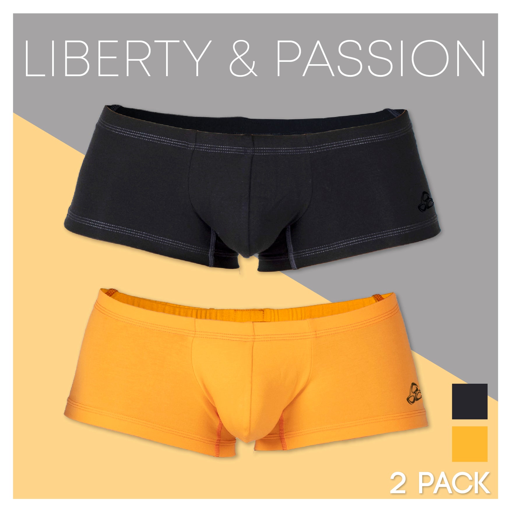 【PRD】ボクサーパンツ 2枚セット マッドブラック&タンジェリンオレンジ(7/15発売開始予定) - PRIVATE STRUCTURE( プライベートストラクチャー)日本公式サイト - ブリーフ- Private Structure