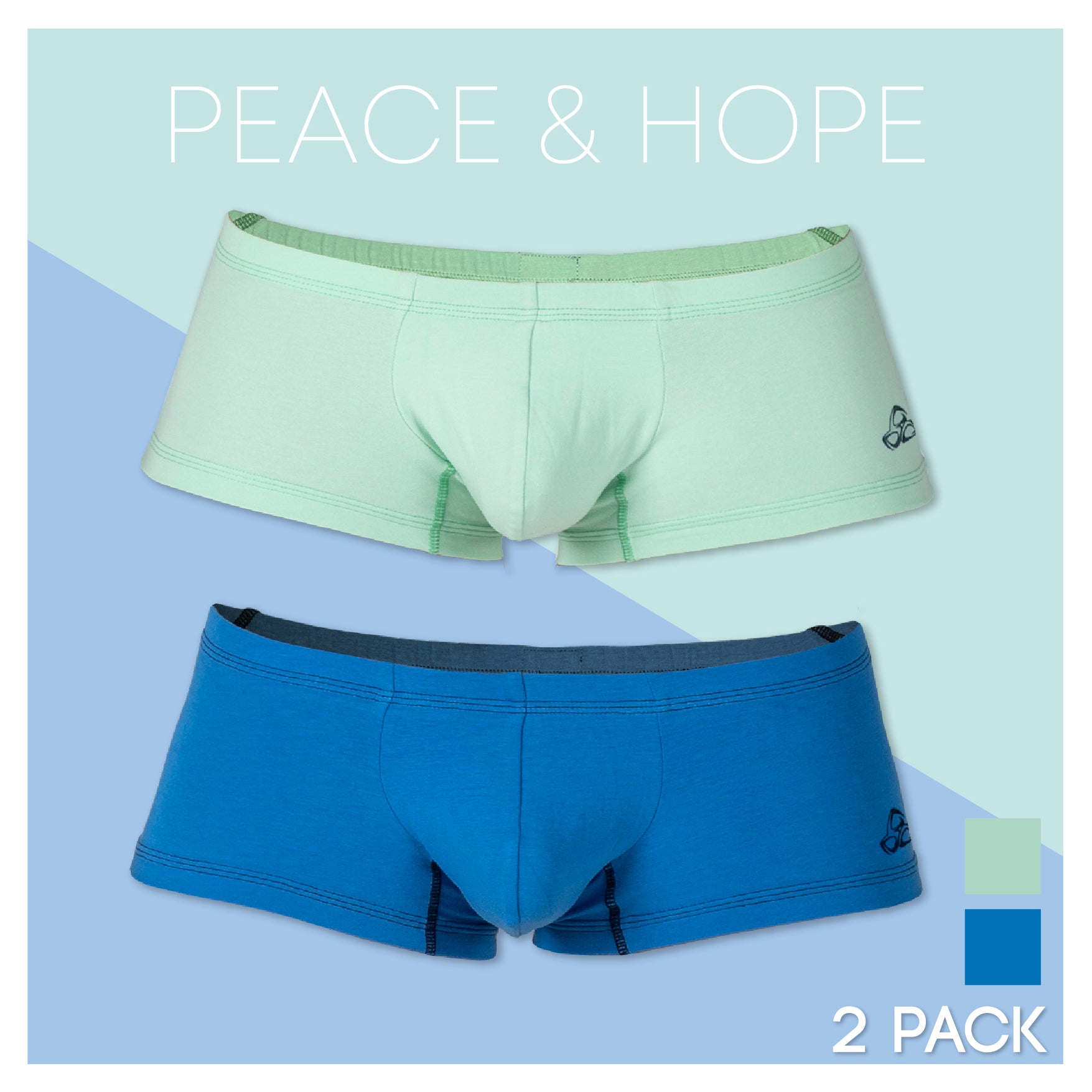【PRD】ボクサーパンツ 2枚セット マカロングリーン&ステラブルー(7/15発売開始予定)のコピー - PRIVATE STRUCTURE( プライベートストラクチャー)日本公式サイト - ブリーフ- Private Structure