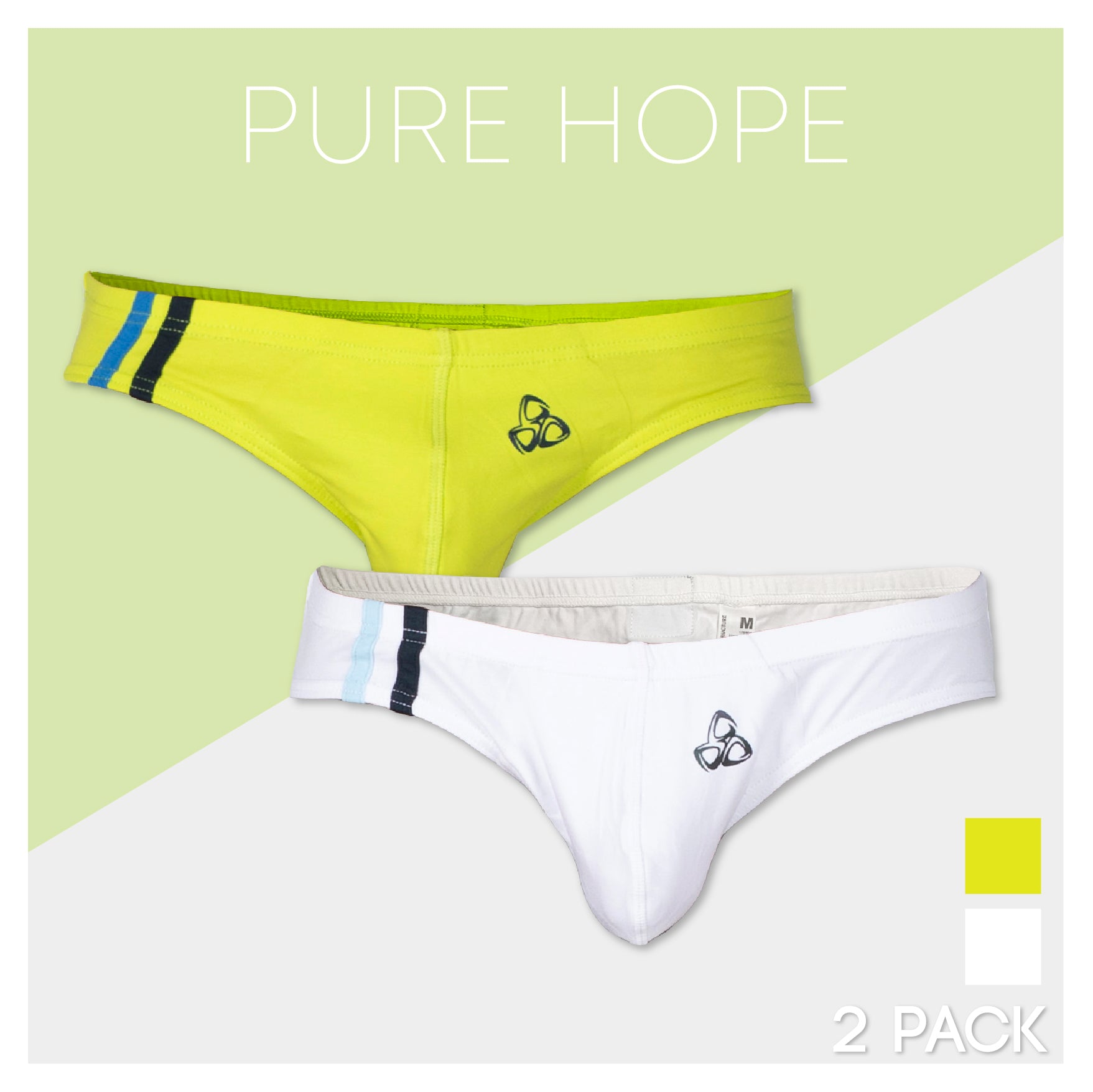 【PRD】ブリーフ2枚セット ピュアホワイト&スプリンググリーン - PRIVATE STRUCTURE( プライベートストラクチャー)日本公式サイト - ブリーフ- Private Structure