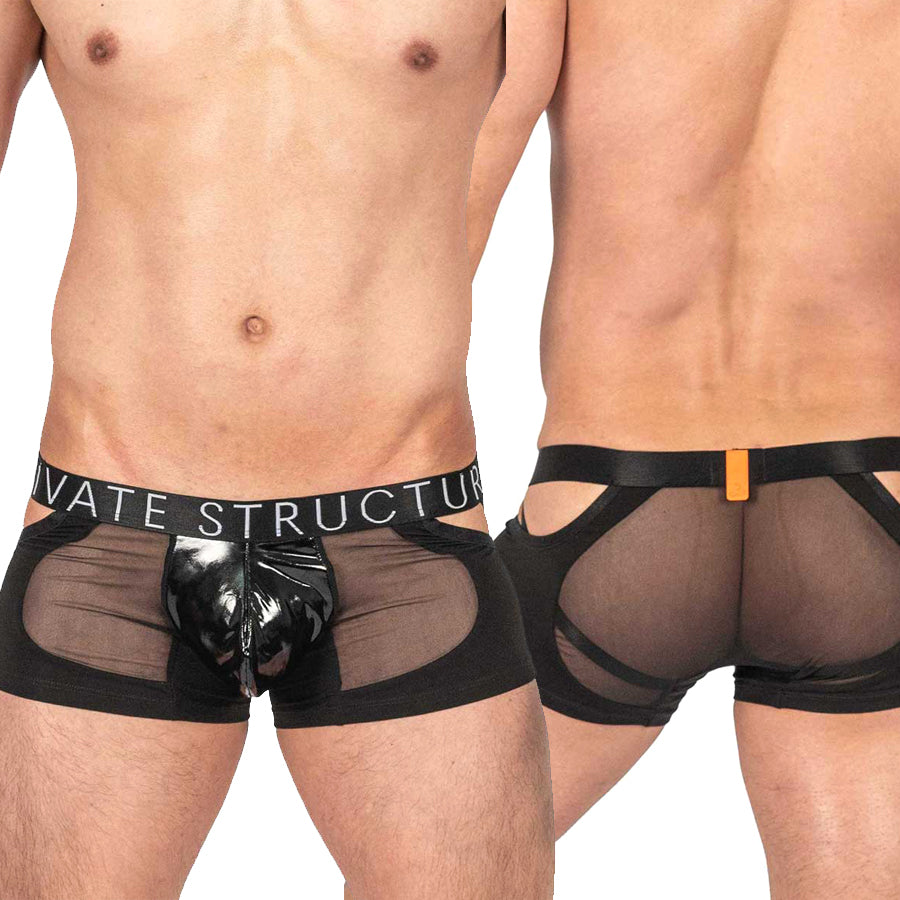 [Alpha] Low-rise boxer shorts LCUT4420-Shades of Black Trunk
